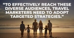 To effectively reach these diverse audiences, travel marketers need to adopt targeted strategies.